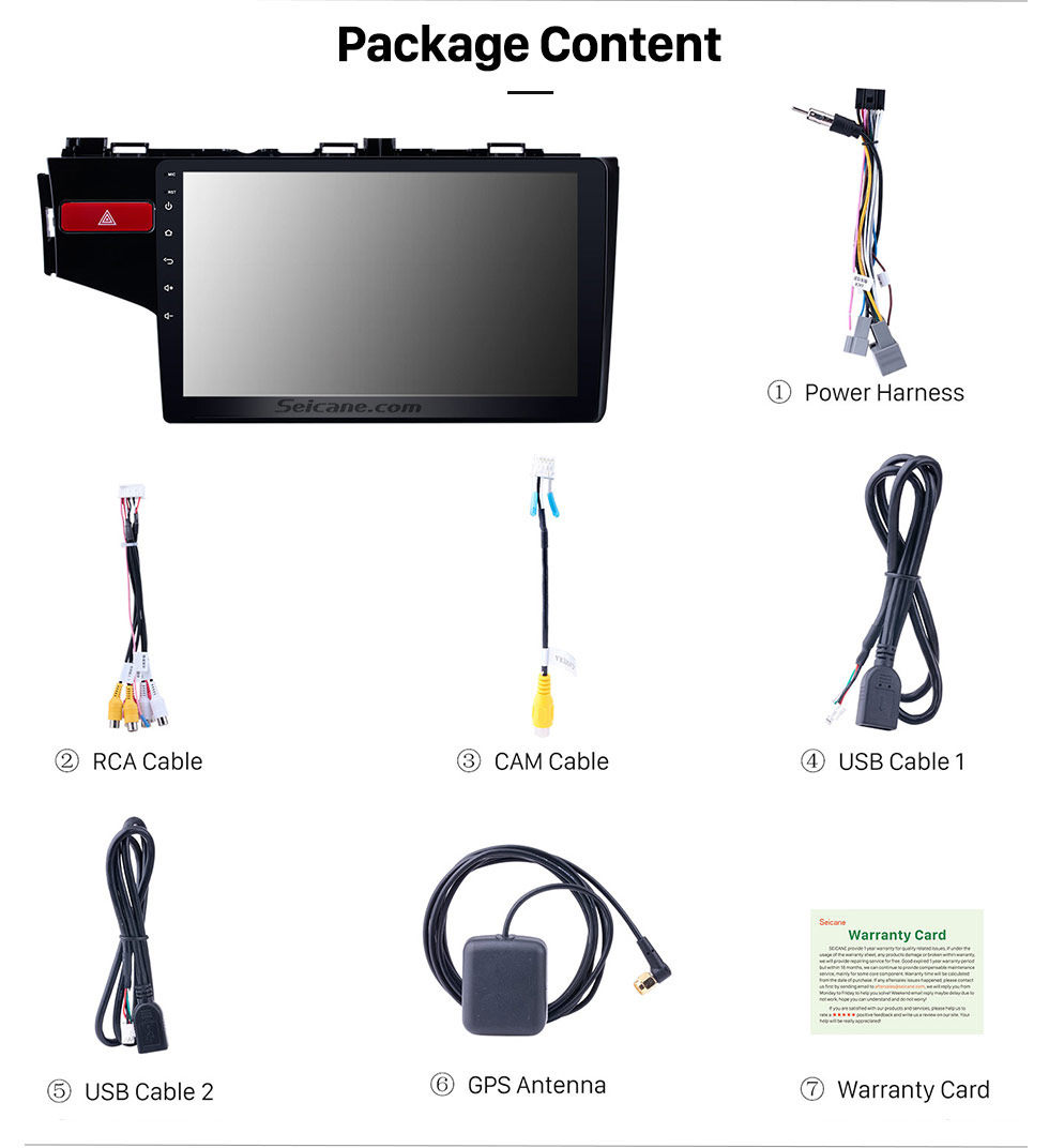 Seicane 9 Zoll-2014 Honda FIT Left Android 8.1 Radio-DVD-Spieler GPS-Navigationssystem mit 1024 * 600 Touchscreen Bluetooth 3G WIFI DVR Backup-Kamera DAB + TPMS Seicane 9 Zoll-2014 Honda FIT Left Android 8.1 Radio-DVD-Spieler GPS-Navigationssystem mit 1024 * 600 Touchscreen Bluetooth 3G WIFI DVR Backup-Kamera DAB + TPMS