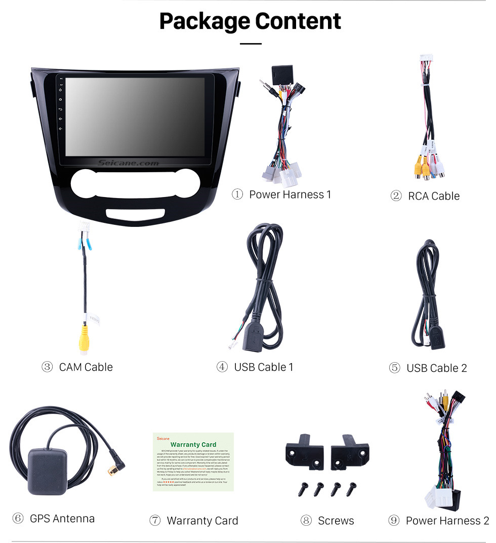 Seicane 10.1 inch 2012 2013 2014 2015 2016 2017 Nissan Qashqai Android 8.1 Radio GPS Navigation Support Bluetooth USB WIFI 1080P Video Mirror Link DVR Rearview Camera Seicane 10.1 inch 2012 2013 2014 2015 2016 2017 Nissan Qashqai Android 8.1 Radio GPS Navigation Support Bluetooth USB WIFI 1080P Video Mirror Link DVR Rearview Camera