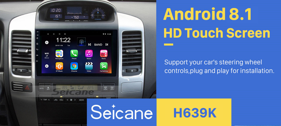 Seicane Android 8.1 2004 2005 2006 2007 2008 2009 Toyota Prado Радио GPS-навигационная система с блютуз HD Сенсорный экран WIFI 1080P DVR Зеркальная ссылка Камера заднего вида Seicane Android 8.1 2004 2005 2006 2007 2008 2009 Toyota Prado Радио GPS-навигационная система с блютуз HD Сенсорный экран WIFI 1080P DVR Зеркальная ссылка Камера заднего вида
