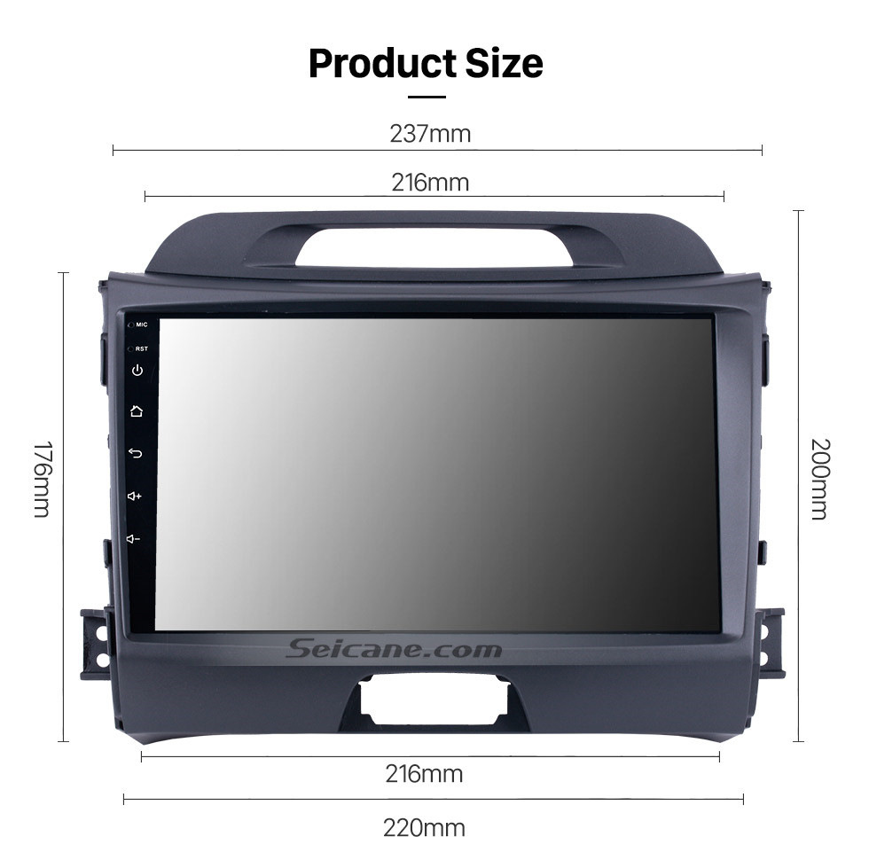 Seicane 9 inch HD 1024*600 Touchscreen Radio for 2010-2015 KIA Sportage Android 8.1 with GPS Navigation Audio system Bluetooth Music USB Aux WIFI 1080P TV Mirror Link DVR Seicane 9 inch HD 1024*600 Touchscreen Radio for 2010-2015 KIA Sportage Android 8.1 with GPS Navigation Audio system Bluetooth Music USB Aux WIFI 1080P TV Mirror Link DVR