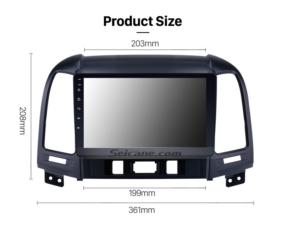 Seicane OEM 2005-2012 HYUNDAI SANTA FE Mise à niveau radio avec Android 8.1 Bluetooth Navigation GPS Système audio de voiture Écran tactile WiFi 3G Lien en miroir OBD2 Caméra de recul DVR AUX Seicane OEM 2005-2012 HYUNDAI SANTA FE Mise à niveau radio avec Android 8.1 Bluetooth Navigation GPS Système audio de voiture Écran tactile WiFi 3G Lien en miroir OBD2 Caméra de recul DVR AUX