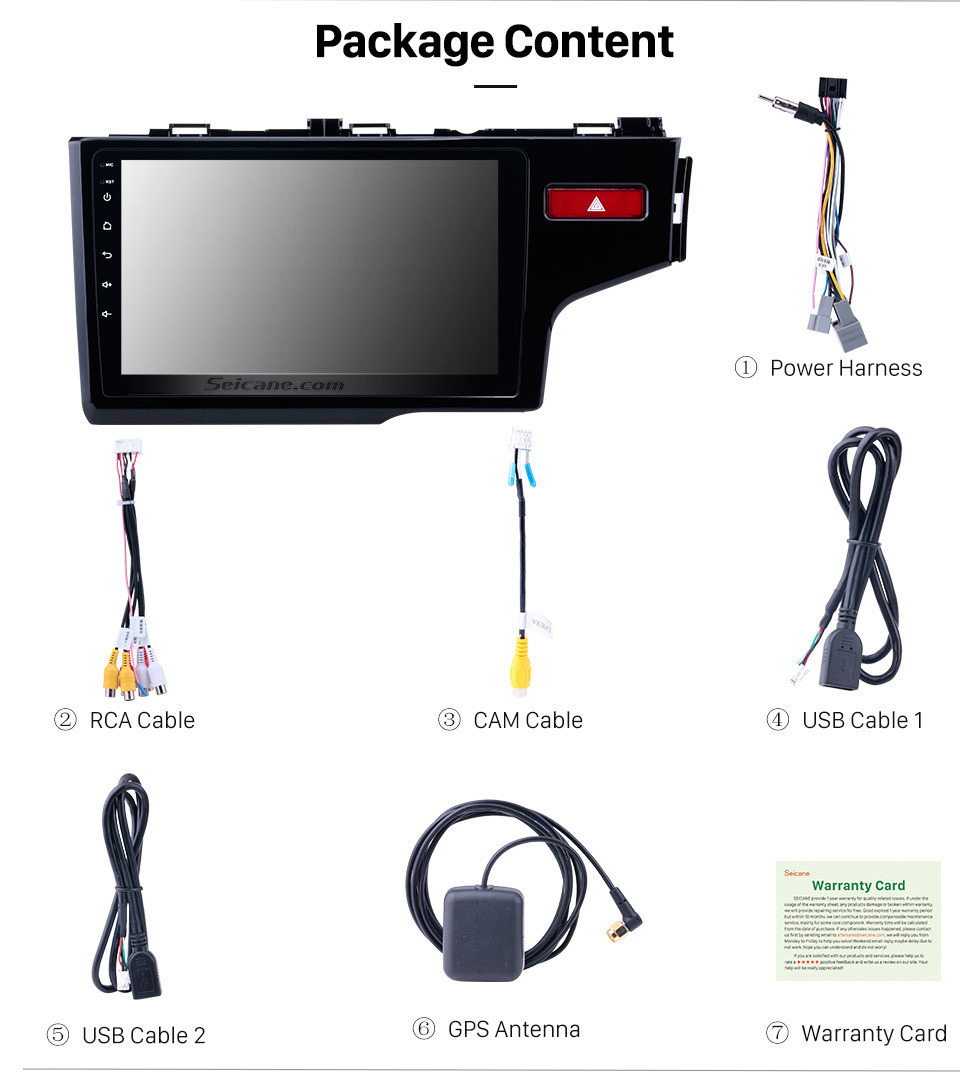 Seicane 10.1 Inch Android 8.1 1024*600 2014 2015 HONDA JAZZ/FIT (RHD) Radio Bluetooth Touch Screen GPS Navigation Car Stereo Mirror Link Steering Wheel Control 1080P DAB+ Seicane 10.1 Inch Android 8.1 1024*600 2014 2015 HONDA JAZZ/FIT (RHD) Radio Bluetooth Touch Screen GPS Navigation Car Stereo Mirror Link Steering Wheel Control 1080P DAB+