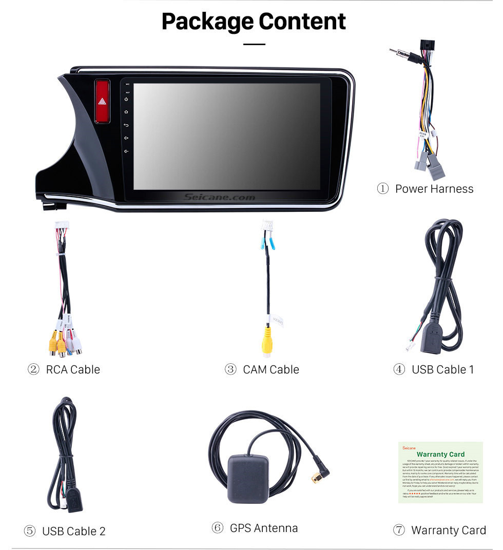 Seicane 2014 2015 2016 2017 Honda CITY Left Android 8.1 10.1 inch HD 1024*600 Touchscreen Radio GPS Sat Nav support WIFI USB Bluetooth Music Audio system 1080P Mirror link DVR OBD2 Seicane 2014 2015 2016 2017 Honda CITY Left Android 8.1 10.1 inch HD 1024*600 Touchscreen Radio GPS Sat Nav support WIFI USB Bluetooth Music Audio system 1080P Mirror link DVR OBD2