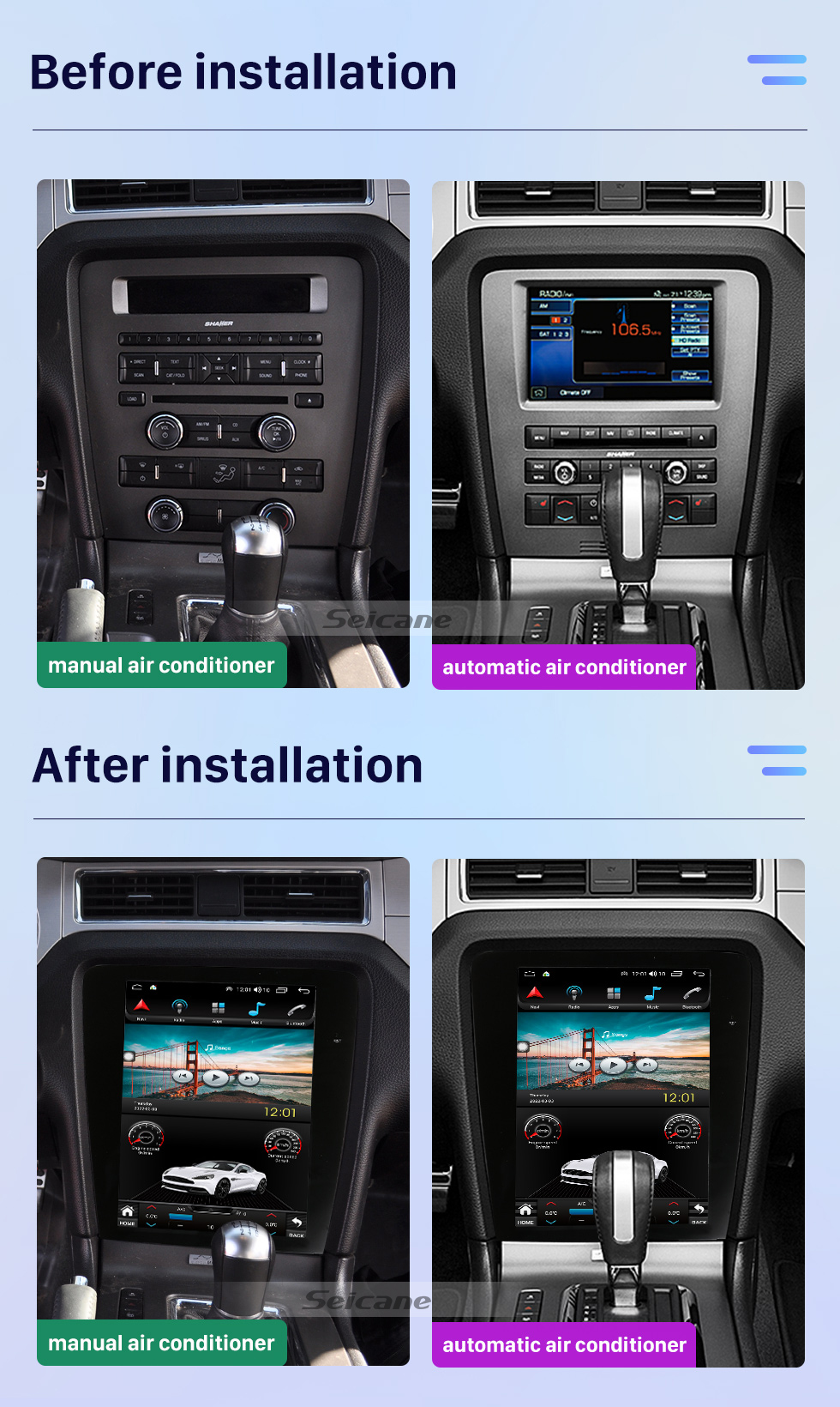 Seicane Radio de navegación GPS con pantalla táctil Android 10,0 HD de 12,1 pulgadas para Mitsubishi Pajero Sport V93 V97 V98 2016-2019 con soporte Bluetooth Carplay TPMS