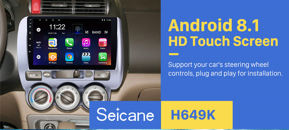 Seicane 9 inch Touchscreen Android 8.1 GPS Navi Radio for 2004-2007 HONDA Jazz/FIT(Manual AC,LHD) 2006 2007 CITY 2011-2019 EVERUS S1 Bluetooth WIFI Mirror Link USB Seicane 9 inch Touchscreen Android 8.1 GPS Navi Radio for 2004-2007 HONDA Jazz/FIT(Manual AC,LHD) 2006 2007 CITY 2011-2019 EVERUS S1 Bluetooth WIFI Mirror Link USB