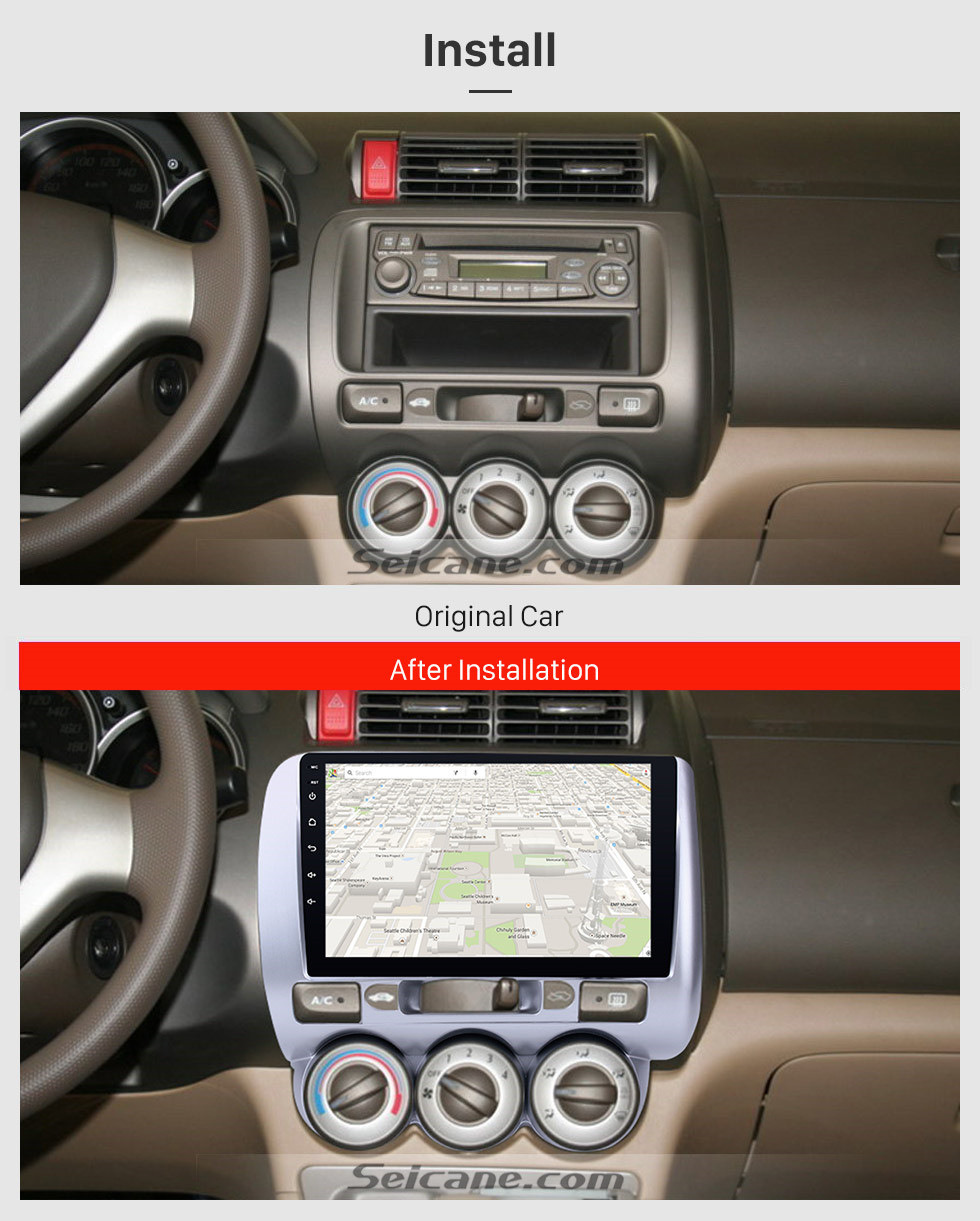 9 Zoll Touchscreen Android 8.1 GPS Navi Radio für 2004