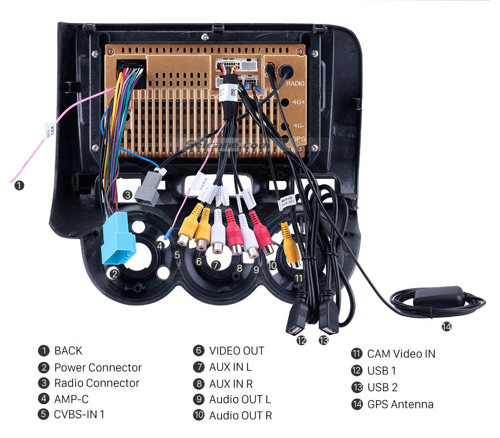 9 polegadas Touchscreen Android 8.1 GPS Navi Radio para