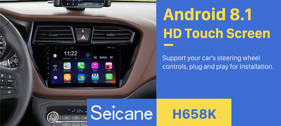 Seicane 9 inch HD Touch Screen Android 8.1 Radio GPS Navigation for 2014 2015 HYUNDAI I20 LHD with Bluetooth USB Music WIFI Mirror Link DVR OBD2 Seicane 9 inch HD Touch Screen Android 8.1 Radio GPS Navigation for 2014 2015 HYUNDAI I20 LHD with Bluetooth USB Music WIFI Mirror Link DVR OBD2