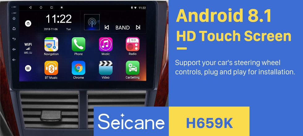 Seicane 9 pulgadas Android 8.1 2008 2009 2010 2011 2012 Subaru Forester HD Pantalla táctil Unidad principal GPS Radio Sistema de navegación GPS Bluetooth Teléfono WIFI Soporte Control del volante Cámara de respaldo Seicane 9 pulgadas Android 8.1 2008 2009 2010 2011 2012 Subaru Forester HD Pantalla táctil Unidad principal GPS Radio Sistema de navegación GPS Bluetooth Teléfono WIFI Soporte Control del volante Cámara de respaldo