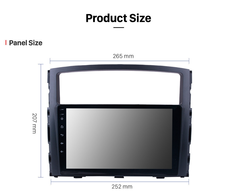 Seicane 9 polegadas HD 1024 * 600 Touch Screen 2006 2007 2008-2013 Mitsubishi PAJERO V97 / V93 Android 8.1 Rádio GPS Navegação Estéreo de carro com música Bluetooth MP3 USB 1080P Vídeo WIFI Ligação de espelho Seicane 9 polegadas HD 1024 * 600 Touch Screen 2006 2007 2008-2013 Mitsubishi PAJERO V97 / V93 Android 8.1 Rádio GPS Navegação Estéreo de carro com música Bluetooth MP3 USB 1080P Vídeo WIFI Ligação de espelho