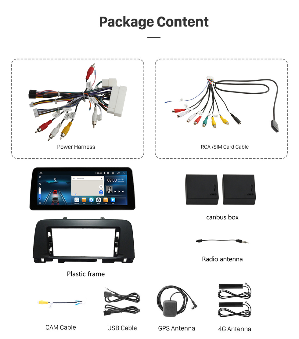 Seicane 12,3 Zoll HD Touchscreen Android 12.0 für 2016 2017 2018–2019 KIA K5 GPS-Navigationssystem Auto-DVD-Player mit WLAN, Autoradio-Reparatur, Aftermarket-Navigation, unterstützt HD-Digital-TV