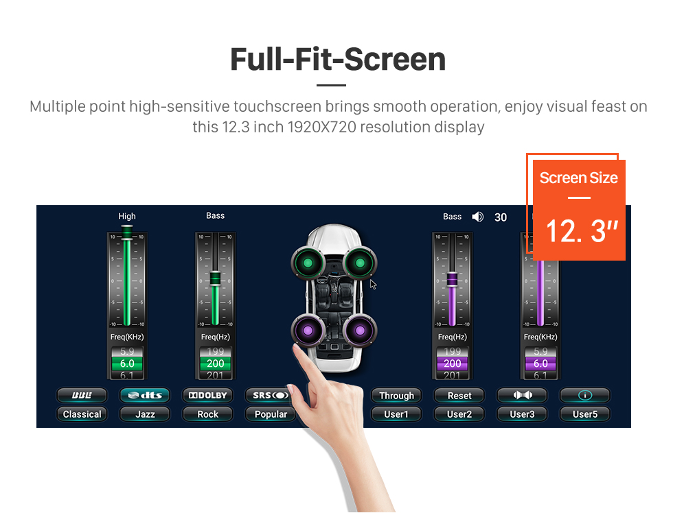 Seicane 12,3-дюймовый Android 12.0 для 2019 2020 2021 2022 KIA K3 Стерео GPS-навигационная система с поддержкой Bluetooth TouchScreen Камера заднего вида