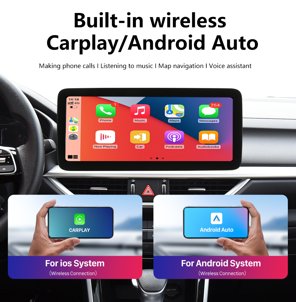 Seicane 12.3 pulgadas Android 12.0 para 2019 2020 2021 2022 KIA K3 Sistema de navegación GPS estéreo con soporte de pantalla táctil Bluetooth Cámara de visión trasera