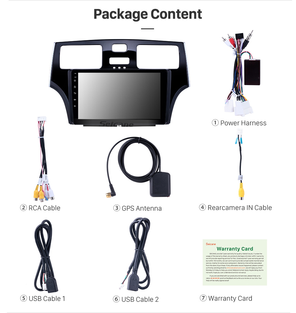 Seicane 2001-2005 Lexus ES300 9 pulgadas Android 8.1 Navegación GPS Reproductor multimedia con 1024 * 600 Pantalla táctil 3G WiFi AM Radio FM Música Bluetooth Enlace USB Espejo Soporte del control del volante DVR OBD2 Cámara de respaldo Seicane 2001-2005 Lexus ES300 9 pulgadas Android 8.1 Navegación GPS Reproductor multimedia con 1024 * 600 Pantalla táctil 3G WiFi AM Radio FM Música Bluetooth Enlace USB Espejo Soporte del control del volante DVR OBD2 Cámara de respaldo