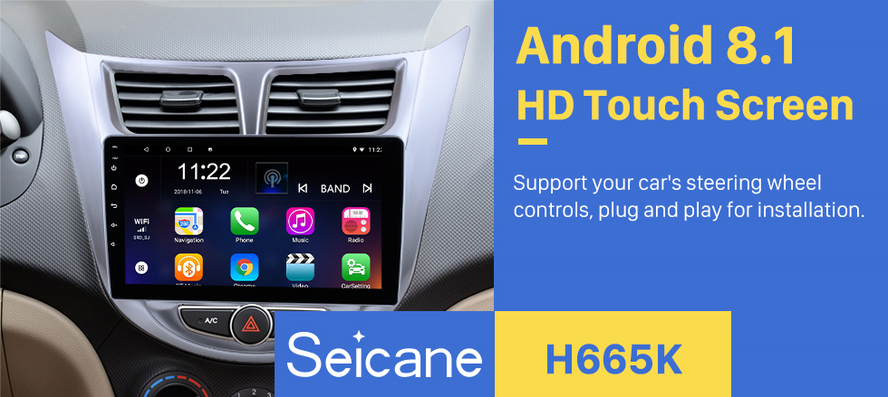 Seicane 9 inch HD 1024*600 Android 8.1 2011 2012 2013 Hyundai Verna Radio Upgrade GPS Navigation Aftermarket Car Stereo Multi-touch Capacitive Screen Bluetooth Music 3G WiFi Mirror Link OBD2 MP3 MP4 Seicane 9 inch HD 1024*600 Android 8.1 2011 2012 2013 Hyundai Verna Radio Upgrade GPS Navigation Aftermarket Car Stereo Multi-touch Capacitive Screen Bluetooth Music 3G WiFi Mirror Link OBD2 MP3 MP4
