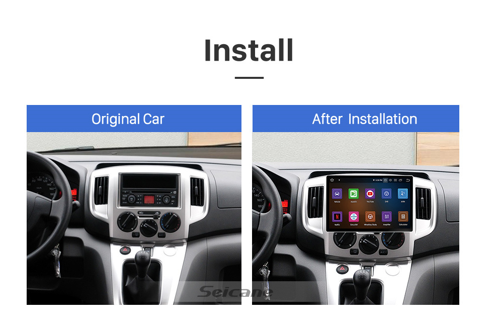 Seicane 13 polegadas tela sensível ao toque universal rádio do carro android 12.0 sistema de navegação gps com câmera retrovisor wi-fi bluetooth espelho link controle do volante