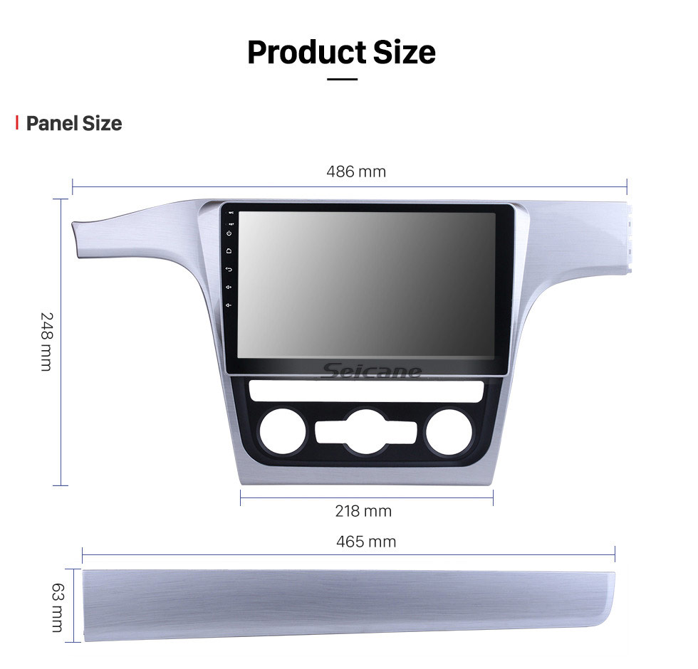 Seicane 10.1 inch Android 8.1 2012 VW Volkswagen Passat Radio with 3G Wifi Bluetooth Mirror Link Touchscreen Steering Wheel Control