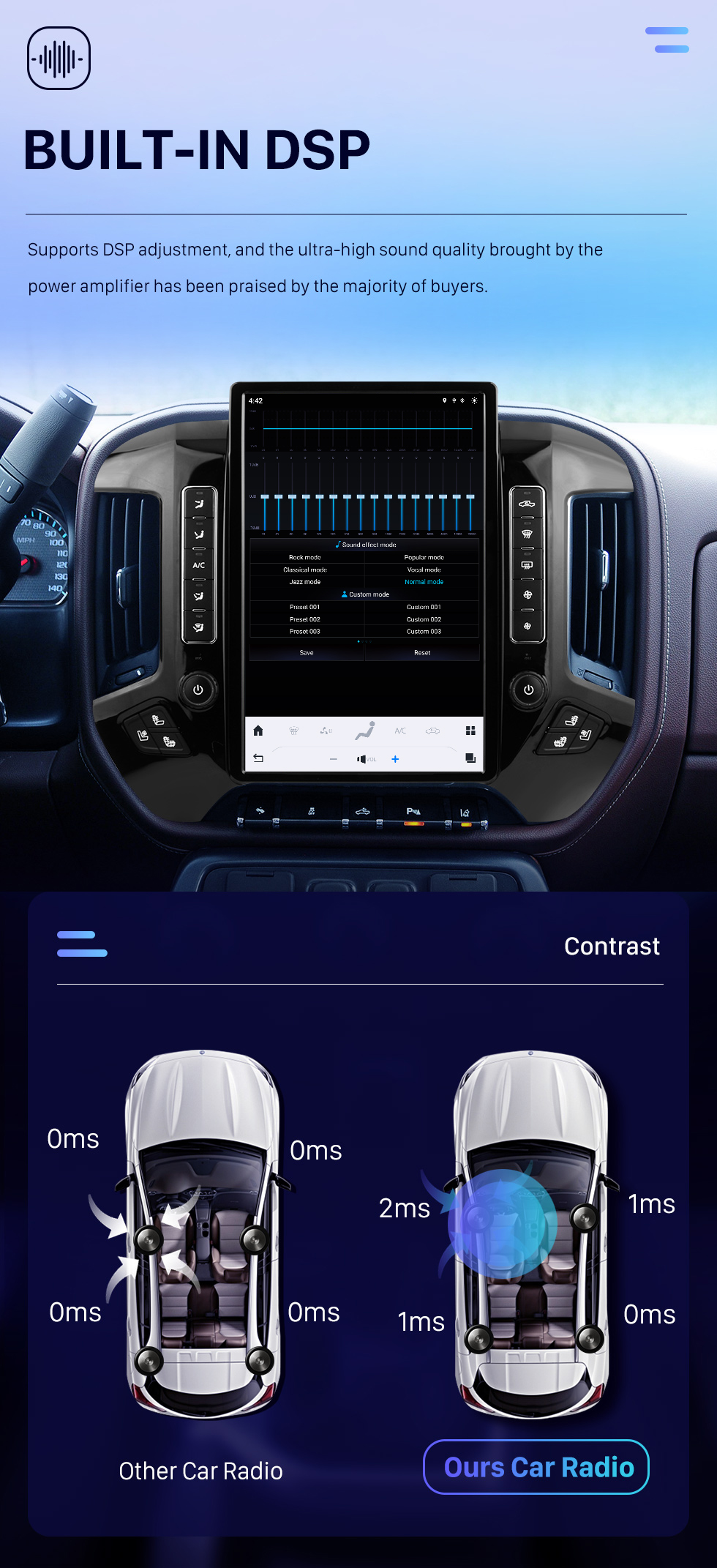 Seicane Rádio de navegação GPS Android 12.0 de 14,4 polegadas para 2014 2015 2016-2018 Chevrolet Silverado com tela sensível ao toque HD Bluetooth Carplay suporte DVR TPMS