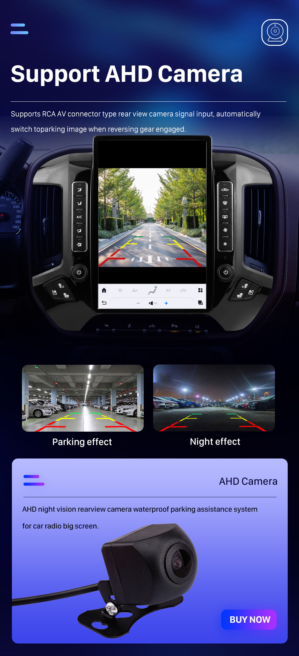 Seicane 14,4-Zoll-Android 12.0-GPS-Navigationsradio für 2014 2015 2016–2018 Chevrolet Silverado mit HD-Touchscreen, Bluetooth-Carplay-Unterstützung, DVR TPMS