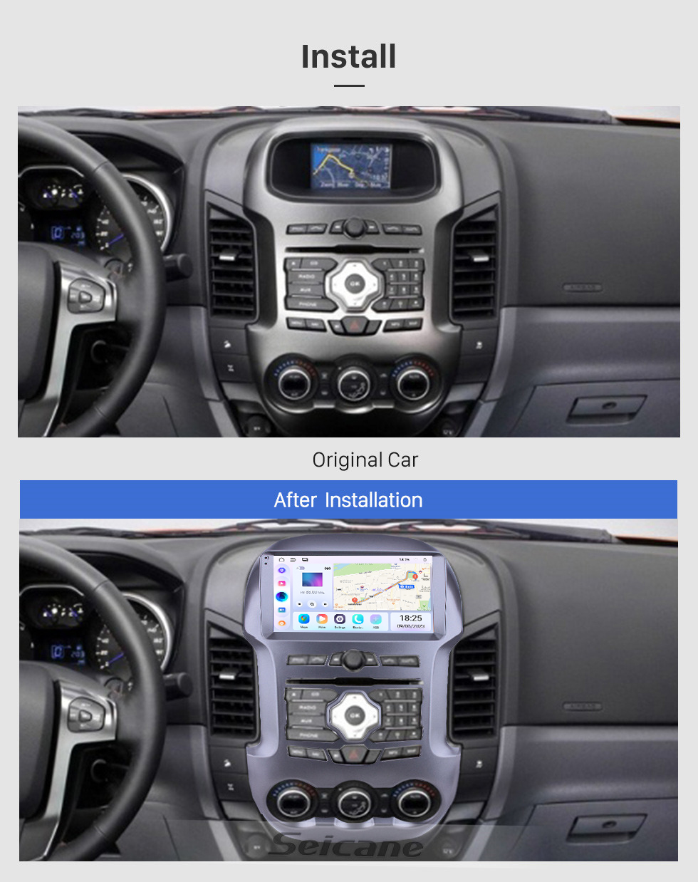 Seicane OEM 9 Zoll Android 13.0 für 2011-2016 Ford Ranger Radio Bluetooth HD Touchscreen GPS Navigation Unterstützung Carplay DAB + OBD2 TPMS Seicane OEM 9 Zoll Android 13.0 für 2011-2016 Ford Ranger Radio Bluetooth HD Touchscreen GPS Navigation Unterstützung Carplay DAB + OBD2 TPMS