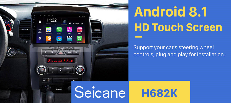 Seicane 10.1 pouce HD Écran tactile Android 8.1 Radio pour 2009-2012 KIA Sorento GPS Navigation Auto Stéréo WIFI Musique Bluetooth Téléphone USB SWC soutien caméra de recul Seicane 10.1 pouce HD Écran tactile Android 8.1 Radio pour 2009-2012 KIA Sorento GPS Navigation Auto Stéréo WIFI Musique Bluetooth Téléphone USB SWC soutien caméra de recul