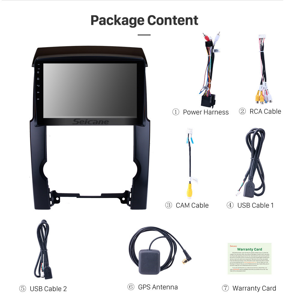 Seicane 10.1 pouce HD Écran tactile Android 8.1 Radio pour 2009-2012 KIA Sorento GPS Navigation Auto Stéréo WIFI Musique Bluetooth Téléphone USB SWC soutien caméra de recul Seicane 10.1 pouce HD Écran tactile Android 8.1 Radio pour 2009-2012 KIA Sorento GPS Navigation Auto Stéréo WIFI Musique Bluetooth Téléphone USB SWC soutien caméra de recul