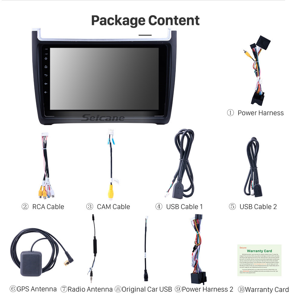 Seicane 9 Inch 1024*600 Android 8.1 2012-2015 VW Volkswagen Polo Car Audio Stereo GPS Navigation with 1080P Video Bluetooth Music RDS Radio Mirror Link Steering Wheel Control Seicane 9 Inch 1024*600 Android 8.1 2012-2015 VW Volkswagen Polo Car Audio Stereo GPS Navigation with 1080P Video Bluetooth Music RDS Radio Mirror Link Steering Wheel Control