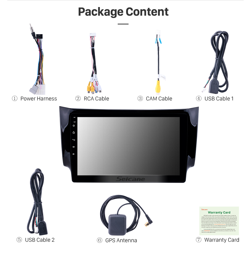Seicane 10.1 Inch Android 8.1 Touch Screen radio Bluetooth GPS Navigation system For 2012-2016 NISSAN SYLPHY Steering Wheel Control AUX WIFI support TPMS DVR OBD II USB Rear camera Seicane 10.1 Inch Android 8.1 Touch Screen radio Bluetooth GPS Navigation system For 2012-2016 NISSAN SYLPHY Steering Wheel Control AUX WIFI support TPMS DVR OBD II USB Rear camera