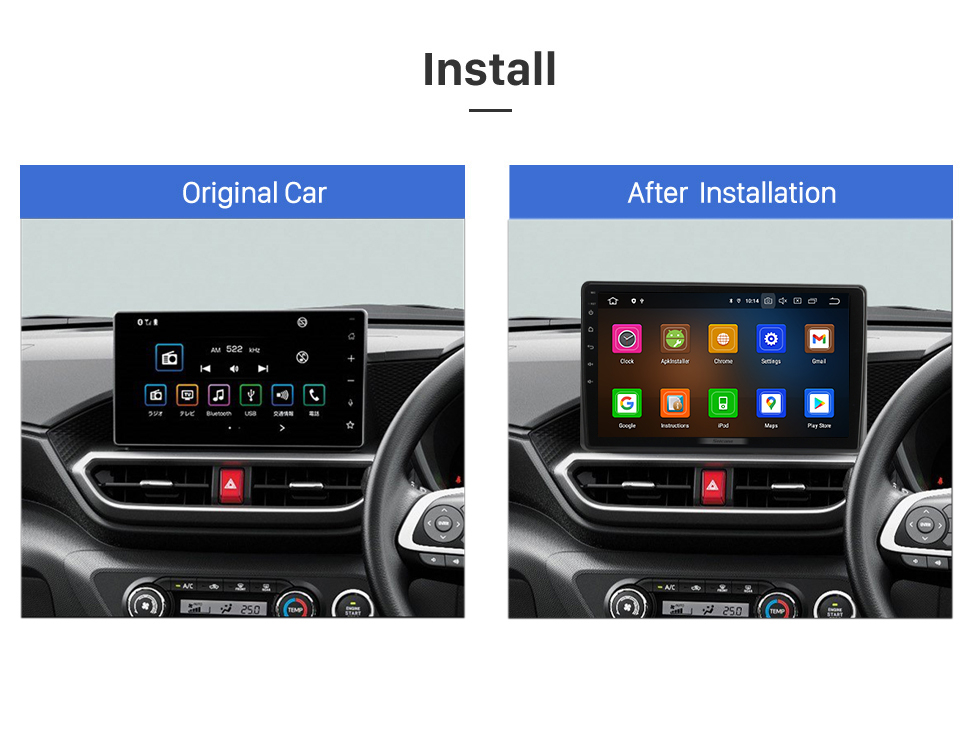 Seicane Carplay 10.1 inch Android 13.0 for 2021 TOYOTA RAIZE AVANZA GPS Navigation Radio with Bluetooth HD Touchscreen support TPMS DVR DAB+ Seicane Carplay 10.1 inch Android 13.0 for 2021 TOYOTA RAIZE AVANZA GPS Navigation Radio with Bluetooth HD Touchscreen support TPMS DVR DAB+