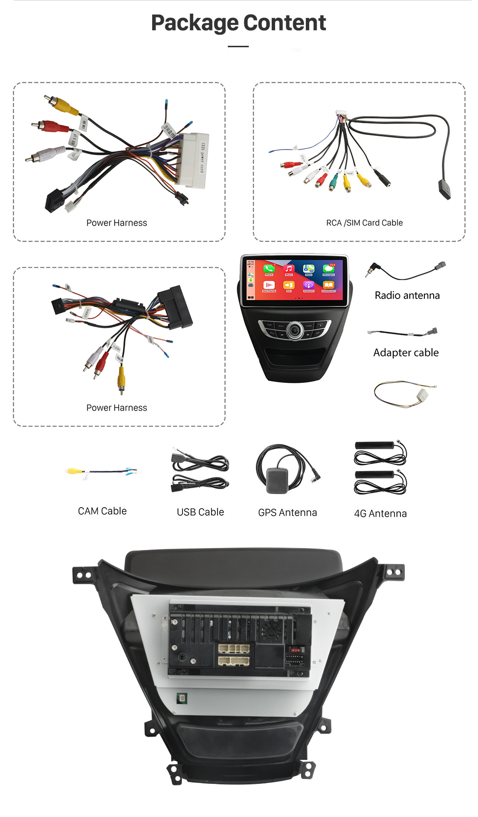 Seicane Android 10.0 Carplay 10,25 polegadas 1920*720 Full Fit Screen para 2014 2015 2016 2017 Hyundai Elantra GPS Navigation Radio com bluetooth Seicane Android 10.0 Carplay 10,25 polegadas 1920*720 Full Fit Screen para 2014 2015 2016 2017 Hyundai Elantra GPS Navigation Radio com bluetooth