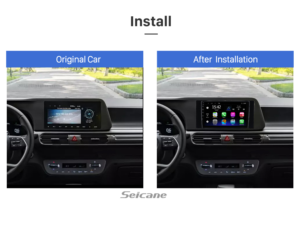 Seicane Android 13.0 HD Touchscreen 9 inch for 2022 HYUNDAI STARGAZER Radio GPS Navigation System with Bluetooth support Carplay Rear camera Seicane Android 13.0 HD Touchscreen 9 inch for 2022 HYUNDAI STARGAZER Radio GPS Navigation System with Bluetooth support Carplay Rear camera