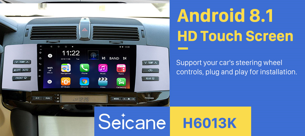 Seicane 9 Inch Android 8.1 2005-2009 Toyota Old REIZ HD Touchscreen GPS Navigation System Head Unit Support 3G WiFi Bluetooth TPMS DVR OBD II Rear View camera AUX Video Seicane 9 Inch Android 8.1 2005-2009 Toyota Old REIZ HD Touchscreen GPS Navigation System Head Unit Support 3G WiFi Bluetooth TPMS DVR OBD II Rear View camera AUX Video