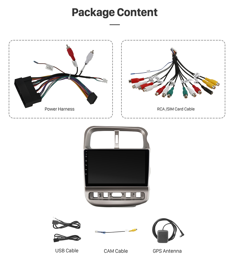 Seicane OEM 9 polegadas Android 13.0 para 2004 2005 2006 2007-2012 KIA BONGO Rádio Bluetooth HD Touchscreen Sistema de navegação GPS com suporte para Carplay DAB + Seicane OEM 9 polegadas Android 13.0 para 2004 2005 2006 2007-2012 KIA BONGO Rádio Bluetooth HD Touchscreen Sistema de navegação GPS com suporte para Carplay DAB +