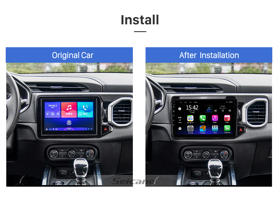 Seicane Para 2017 CHERY TIGGO 5X Radio Android 13.0 HD Pantalla táctil Sistema de navegación GPS de 10.1 pulgadas con soporte Bluetooth Carplay DVR