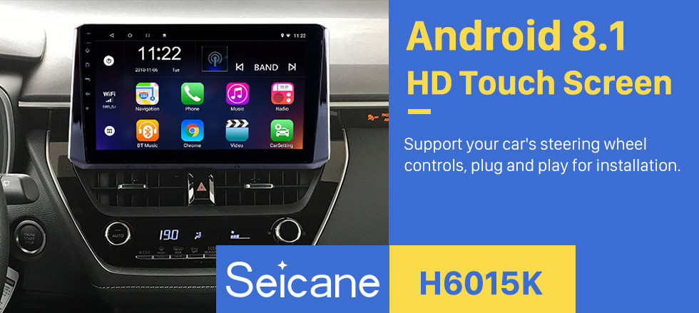 Seicane 10.1 pulgadas Android 8.1 2019 Toyota Corolla Unidad principal HD Pantalla táctil Radio GPS Sistema de navegación GPS Soporte 3G Wifi Control del volante Vedio Carplay Bluetooth DVR Seicane 10.1 pulgadas Android 8.1 2019 Toyota Corolla Unidad principal HD Pantalla táctil Radio GPS Sistema de navegación GPS Soporte 3G Wifi Control del volante Vedio Carplay Bluetooth DVR