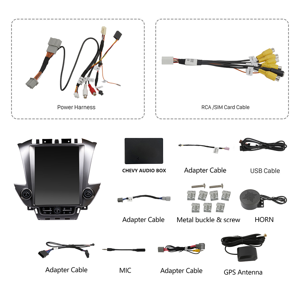 Seicane Radio de navegación GPS con pantalla táctil Android 10.0 HD de 12.1 pulgadas para 2015 2016 2017 2018 2019 2020 Chevrolet Tahoe Suburban GMC Yukon con soporte Bluetooth Carplay Cámara TPMS AHD