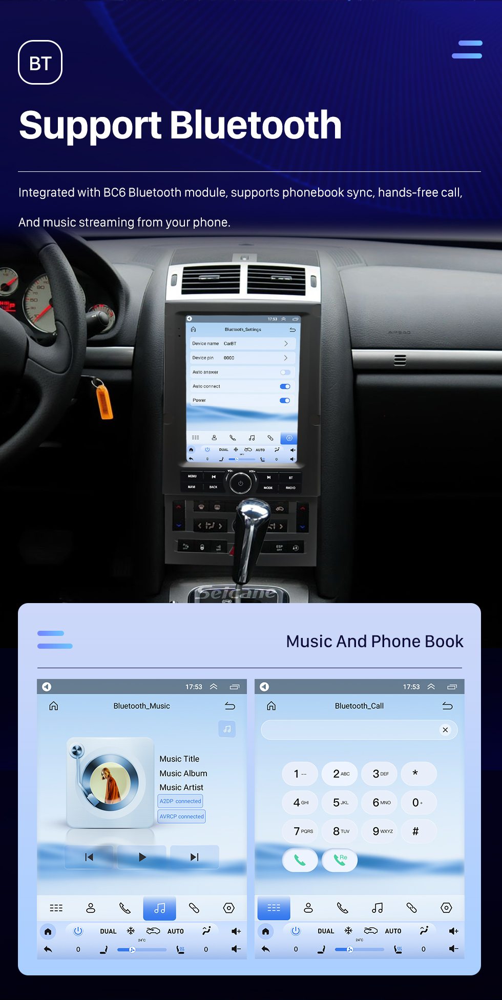 Seicane OEM 9,7 Zoll Android 10.0 Radio für 2004 2005 2006-2010 PEUGEOT 207 Bluetooth WIFI HD Touchscreen GPS Navigation unterstützt Carplay Rückfahrkamera DAB+ OBD2 Seicane OEM 9,7 Zoll Android 10.0 Radio für 2004 2005 2006-2010 PEUGEOT 207 Bluetooth WIFI HD Touchscreen GPS Navigation unterstützt Carplay Rückfahrkamera DAB+ OBD2