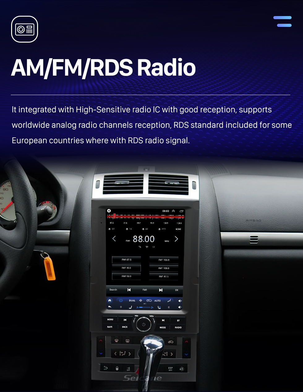 Seicane OEM 9,7 Zoll Android 10.0 Radio für 2004 2005 2006-2010 PEUGEOT 207 Bluetooth WIFI HD Touchscreen GPS Navigation unterstützt Carplay Rückfahrkamera DAB+ OBD2 Seicane OEM 9,7 Zoll Android 10.0 Radio für 2004 2005 2006-2010 PEUGEOT 207 Bluetooth WIFI HD Touchscreen GPS Navigation unterstützt Carplay Rückfahrkamera DAB+ OBD2