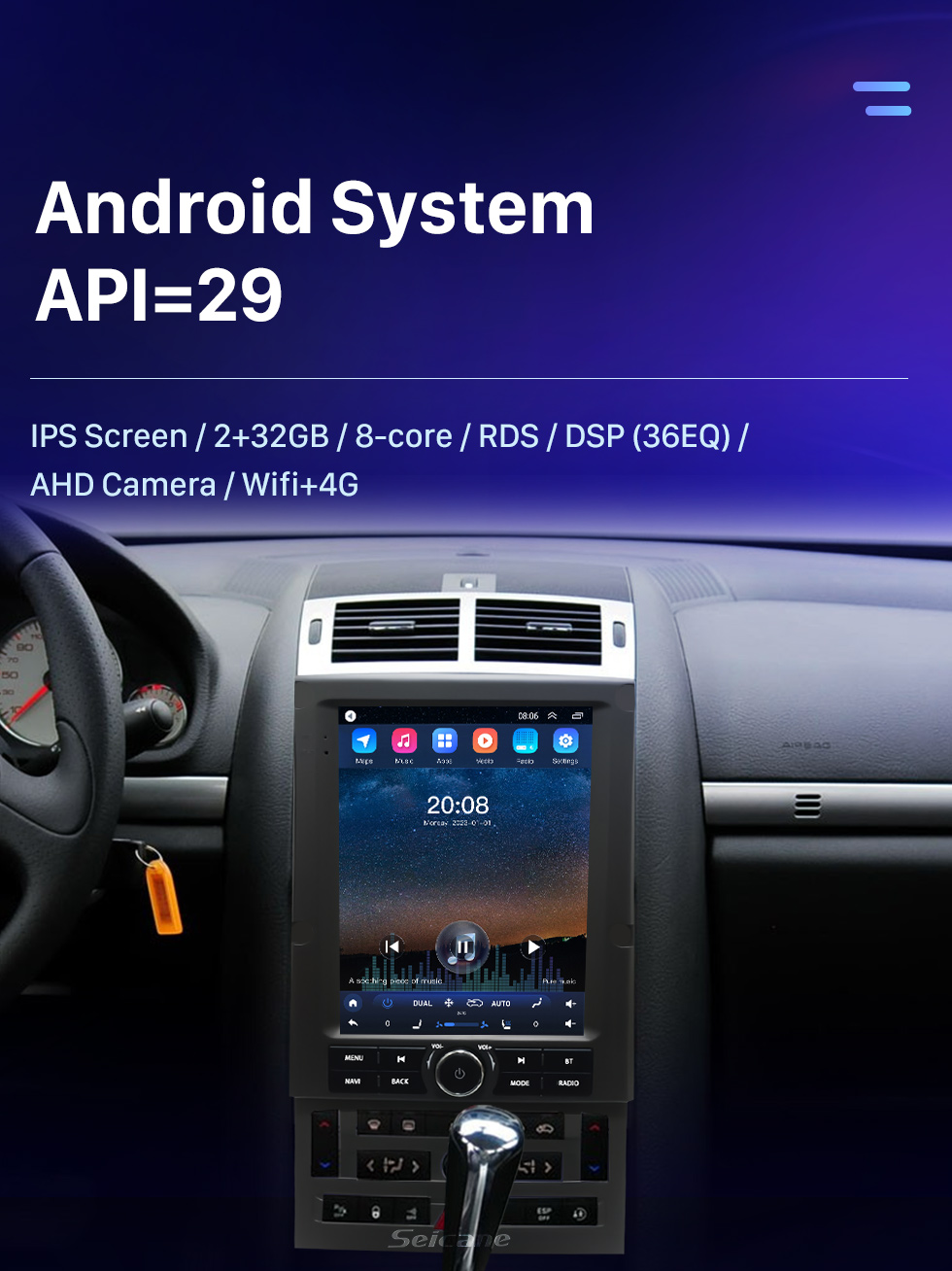 Seicane OEM 9,7 Zoll Android 10.0 Radio für 2004 2005 2006-2010 PEUGEOT 207 Bluetooth WIFI HD Touchscreen GPS Navigation unterstützt Carplay Rückfahrkamera DAB+ OBD2 Seicane OEM 9,7 Zoll Android 10.0 Radio für 2004 2005 2006-2010 PEUGEOT 207 Bluetooth WIFI HD Touchscreen GPS Navigation unterstützt Carplay Rückfahrkamera DAB+ OBD2