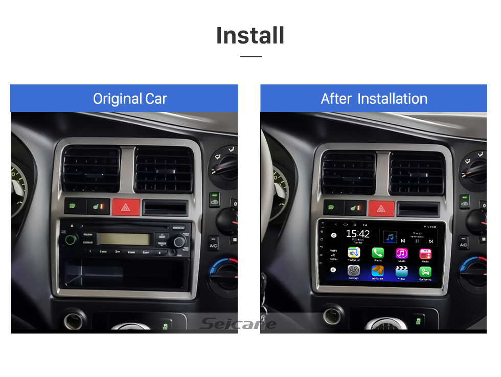 Seicane 9 inch Android 13.0 for 2009 2010 2011 2012 HYUNDAI PORTER Stereo GPS navigation system with Bluetooth OBD2 DVR HD touch Screen Rearview Camera Seicane 9 inch Android 13.0 for 2009 2010 2011 2012 HYUNDAI PORTER Stereo GPS navigation system with Bluetooth OBD2 DVR HD touch Screen Rearview Camera