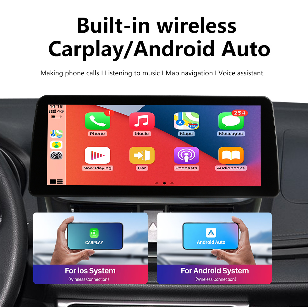 Seicane Android 12.0 Carplay Pantalla de ajuste completo de 12.3 pulgadas para 2017 2018 2019-2021 TOYOTA YARis L Yaris Vois Vois FS Radio de navegación GPS con bluetooth