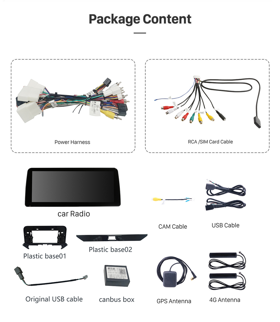 Seicane Android 12.0 Carplay Pantalla de ajuste completo de 12.3 pulgadas para 2022 TOYOTA Harrier Venza Radio de navegación GPS con bluetooth