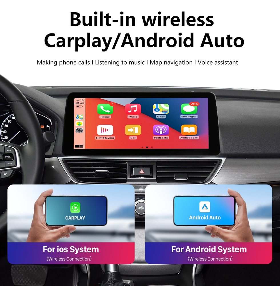 Seicane Android 12.0 Carplay 12,3 pouces Écran complet pour 2014 2015 2016 2017 2018 2019 Mazda3 Axela Radio de navigation GPS avec Bluetooth