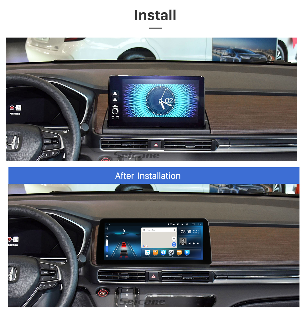 Seicane Android 12.0 Carplay 12,3-дюймовый полноразмерный экран для 2014, 2015, 2016, 2017, 2018, 2019 Mazda3 Axela, GPS-навигация, радио с Bluetooth