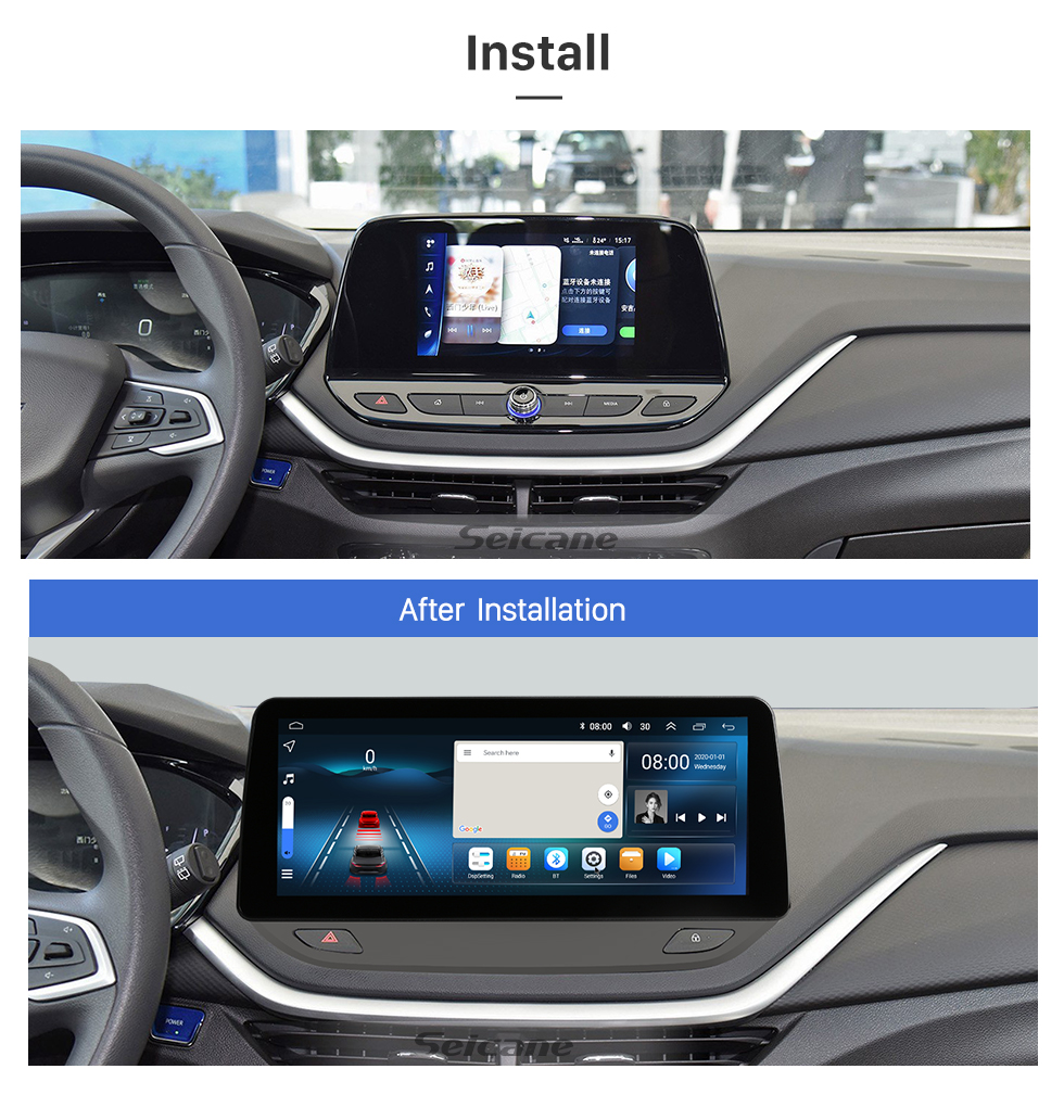 Seicane Android 12.0 Carplay 12,3-дюймовый полноразмерный экран для 2014, 2015, 2016, 2017, 2018, 2019 Mazda3 Axela, GPS-навигация, радио с Bluetooth