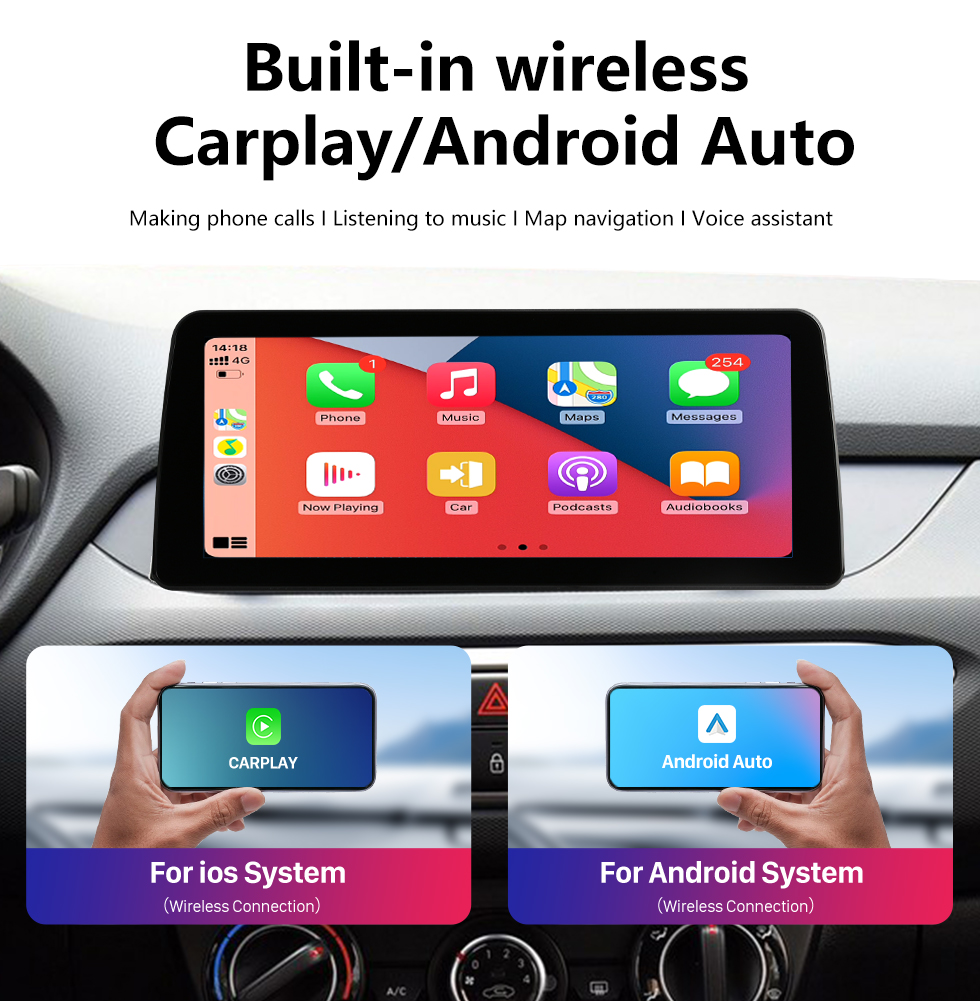 Seicane Android 12.0 Carplay 12,3 pouces Écran complet pour 2014 2015 2016 2017 2018 2019 Mazda3 Axela Radio de navigation GPS avec Bluetooth