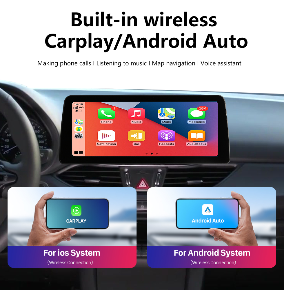 Seicane Android 12.0 Carplay 12.3 inch Full Fit Screen for 2017 2018 2019-2022 HYUNDAI I30 OVERSEAS EDITION GPS Navigation Radio with bluetooth