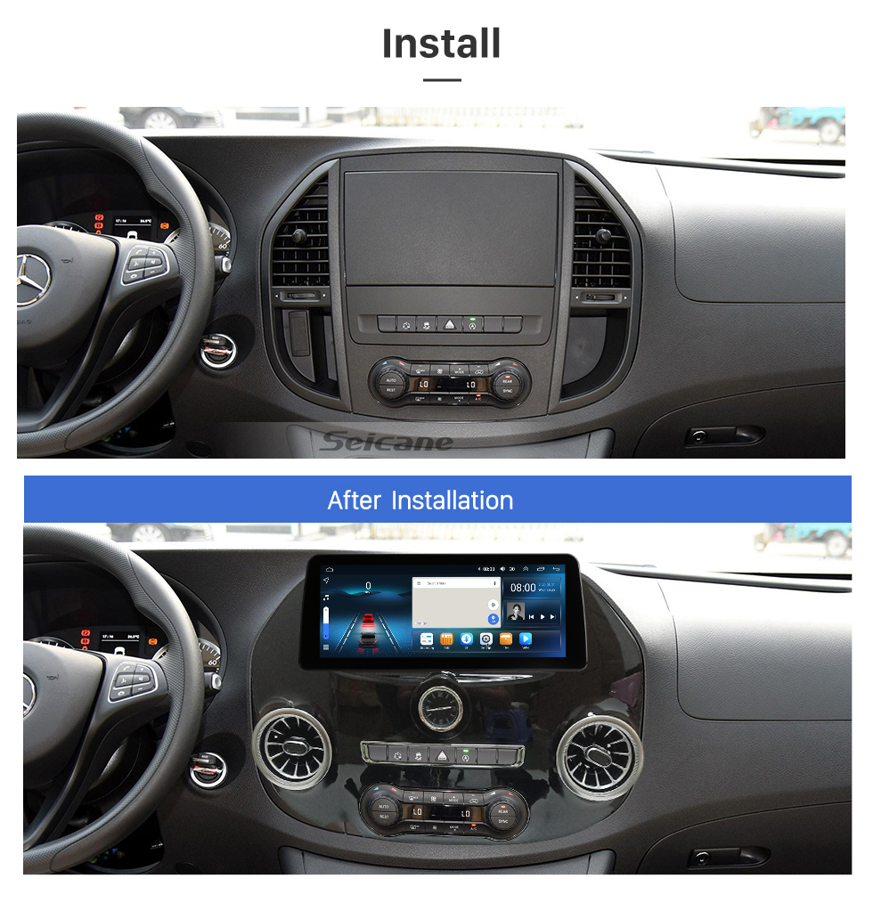 Seicane Android 12.0 Carplay 12,3-дюймовый полноразмерный экран для 2014, 2015, 2016, 2017, 2018, 2019 Mazda3 Axela, GPS-навигация, радио с Bluetooth