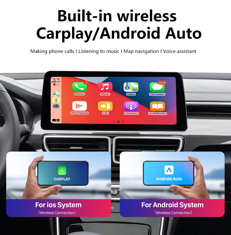 Seicane Android 12.0 HD Écran tactile 12,3 pouces pour 2019 2020 HYUNDAI Tucson Radio Système de navigation GPS avec prise en charge Bluetooth Carplay