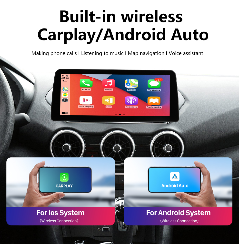Seicane 12,3-дюймовый сенсорный экран Andriod 12.0 HD для Nissan Sylphy 2020, 2021, 2022 годов, система GPS-навигации с поддержкой Bluetooth Carplay